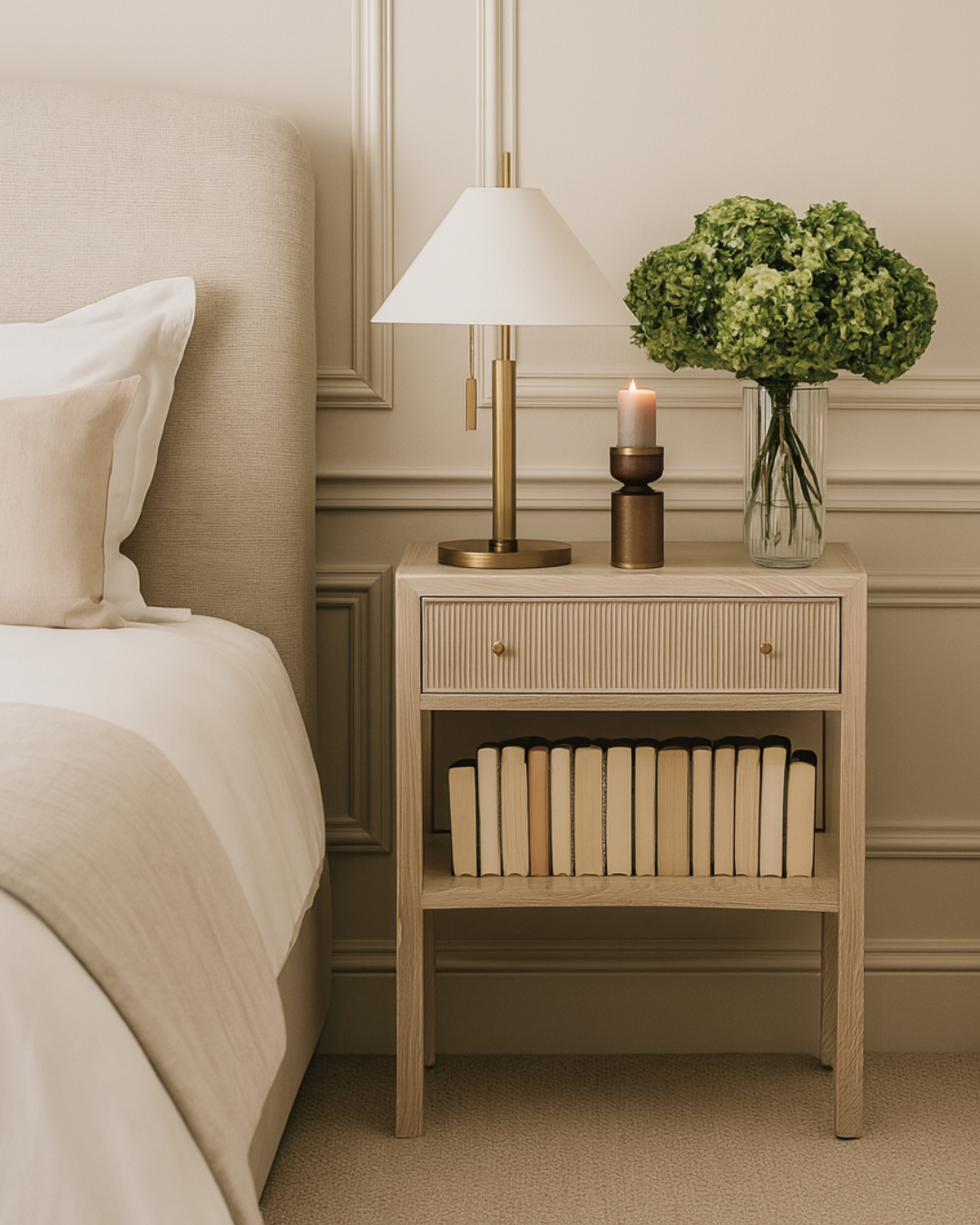 bedside table decor