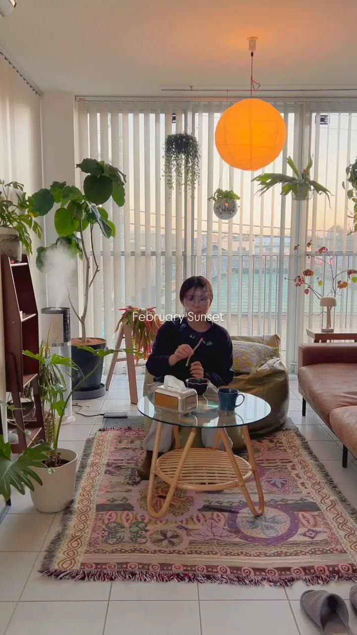 plant filled apartment