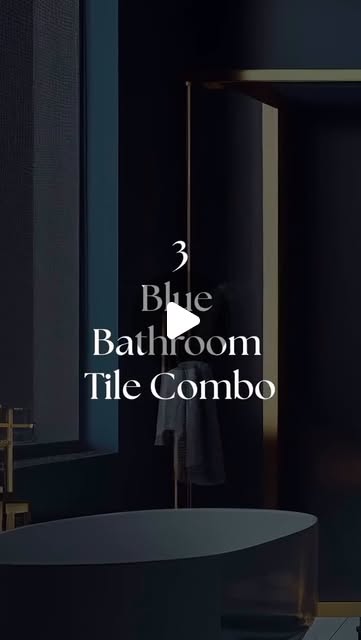 blue bathroom decor