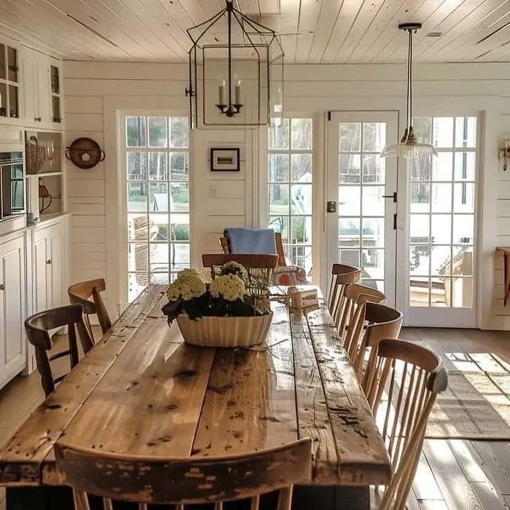 18 Stunning Country Style Dining Room Ideas To Warm Up Your Home 16 country style dining room