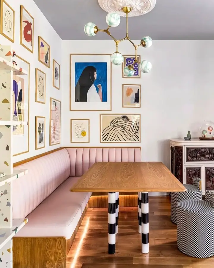 dining room gallery wall