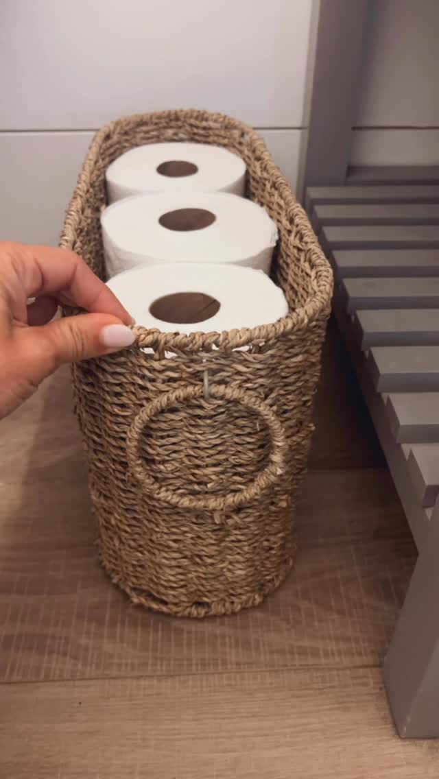 bathroom basket organization