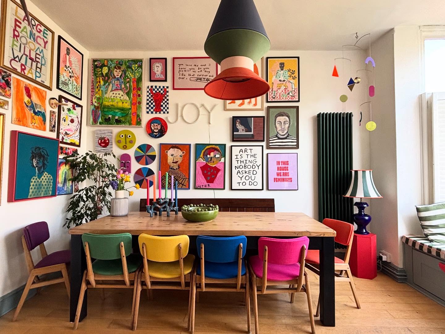 dining room plant decor