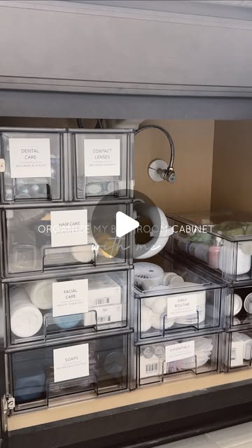 bathroom basket organization