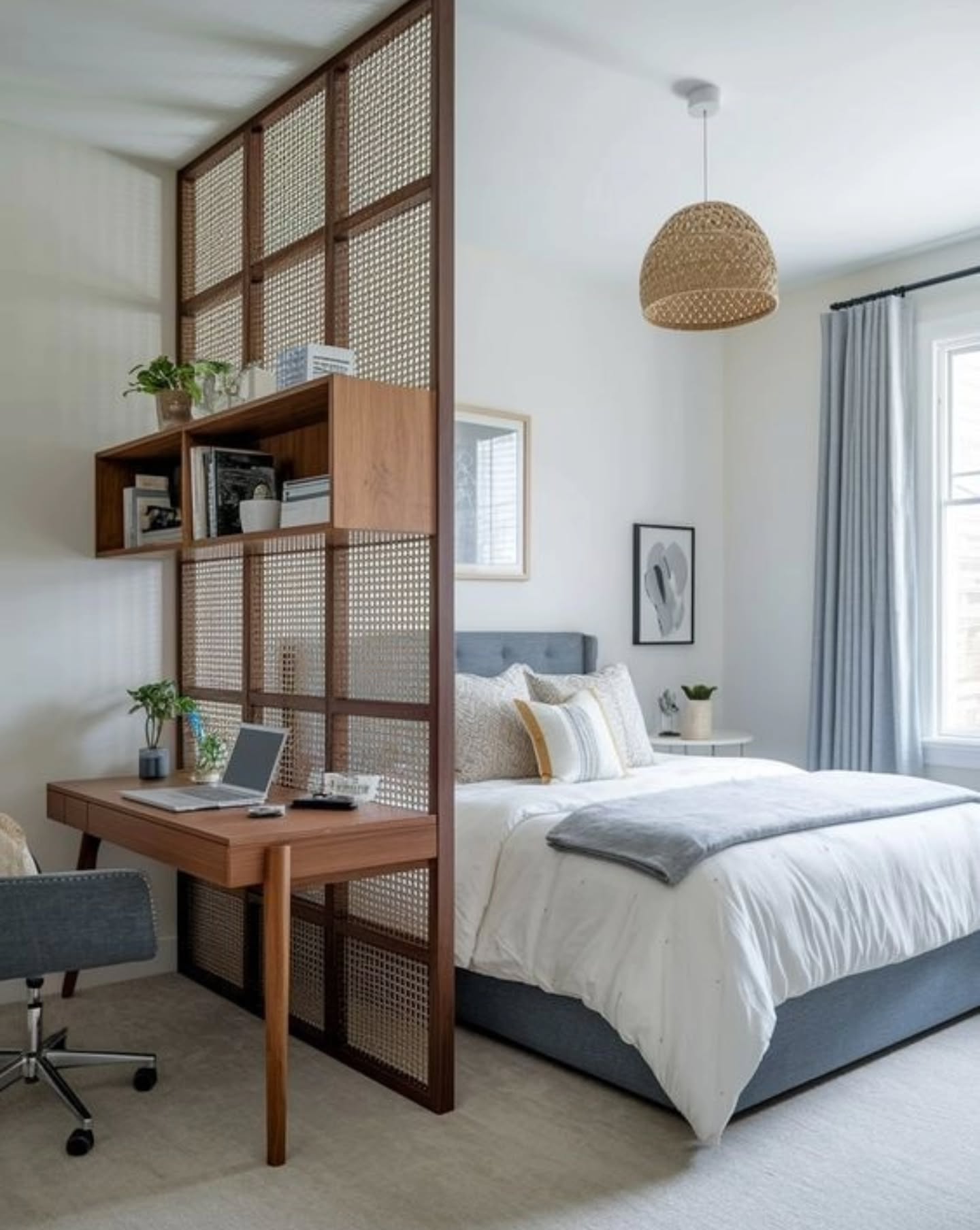 studio apartment bedroom