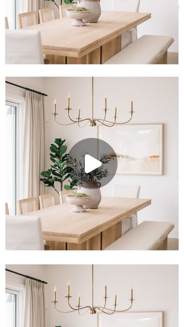 rectangular dining table decor