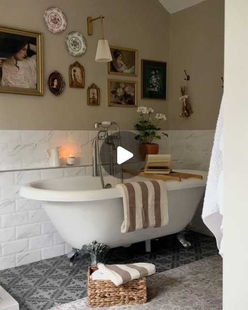 bathroom gallery wall