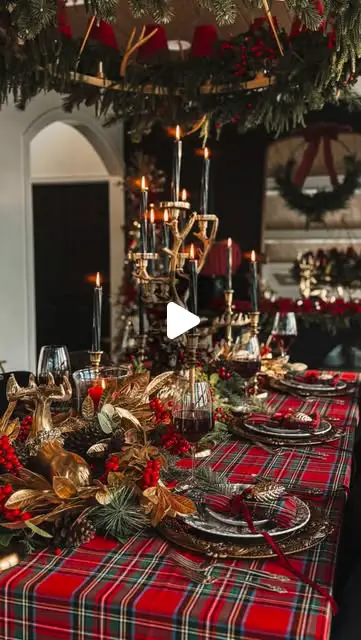 christmas dining room decor