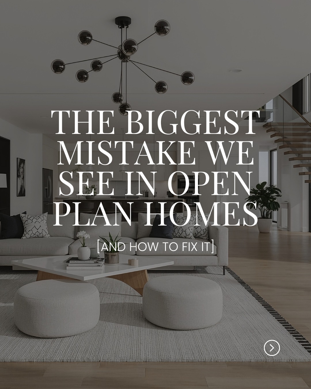 open plan apartment decor