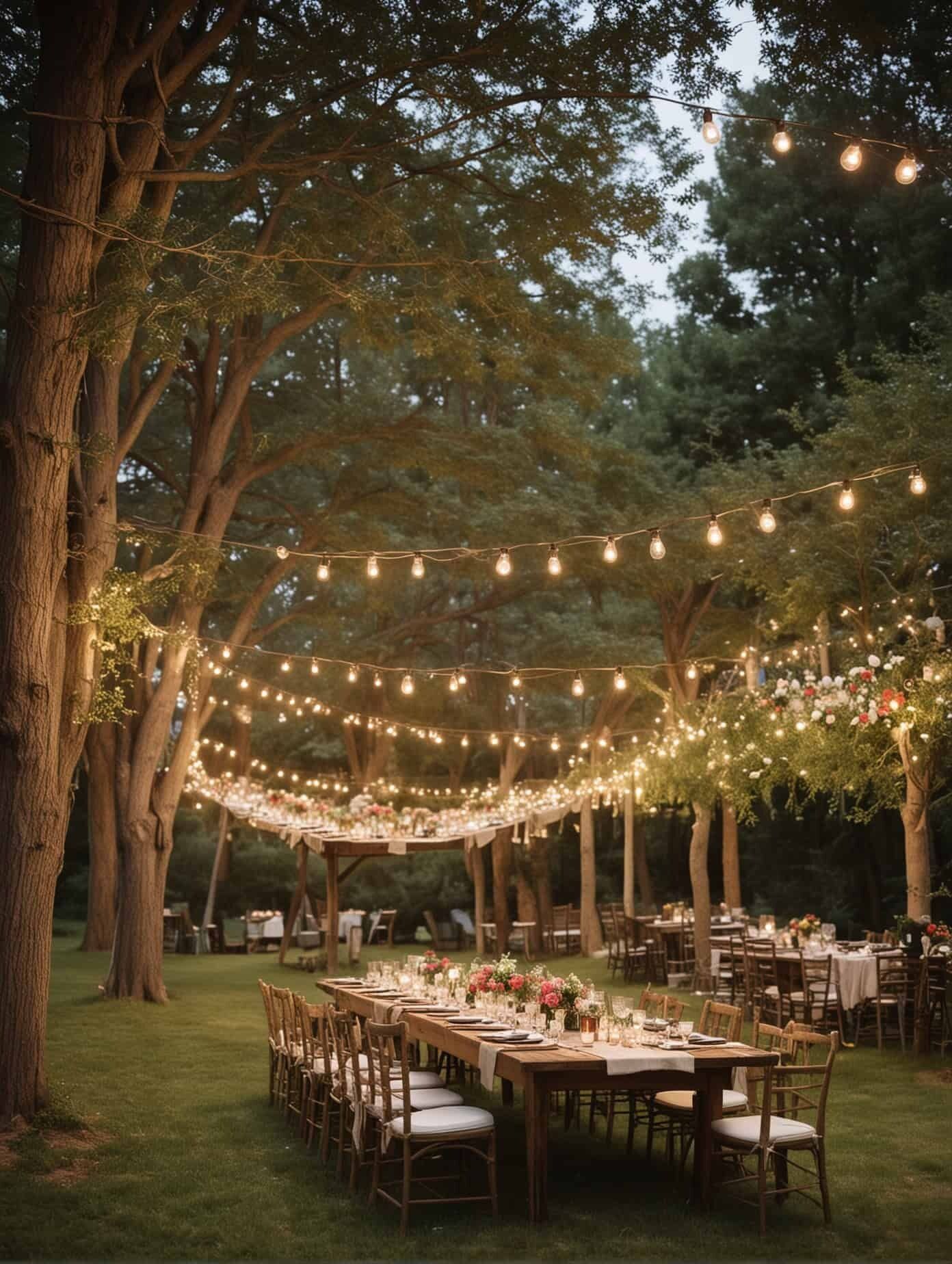 outdoor wedding garden ideas