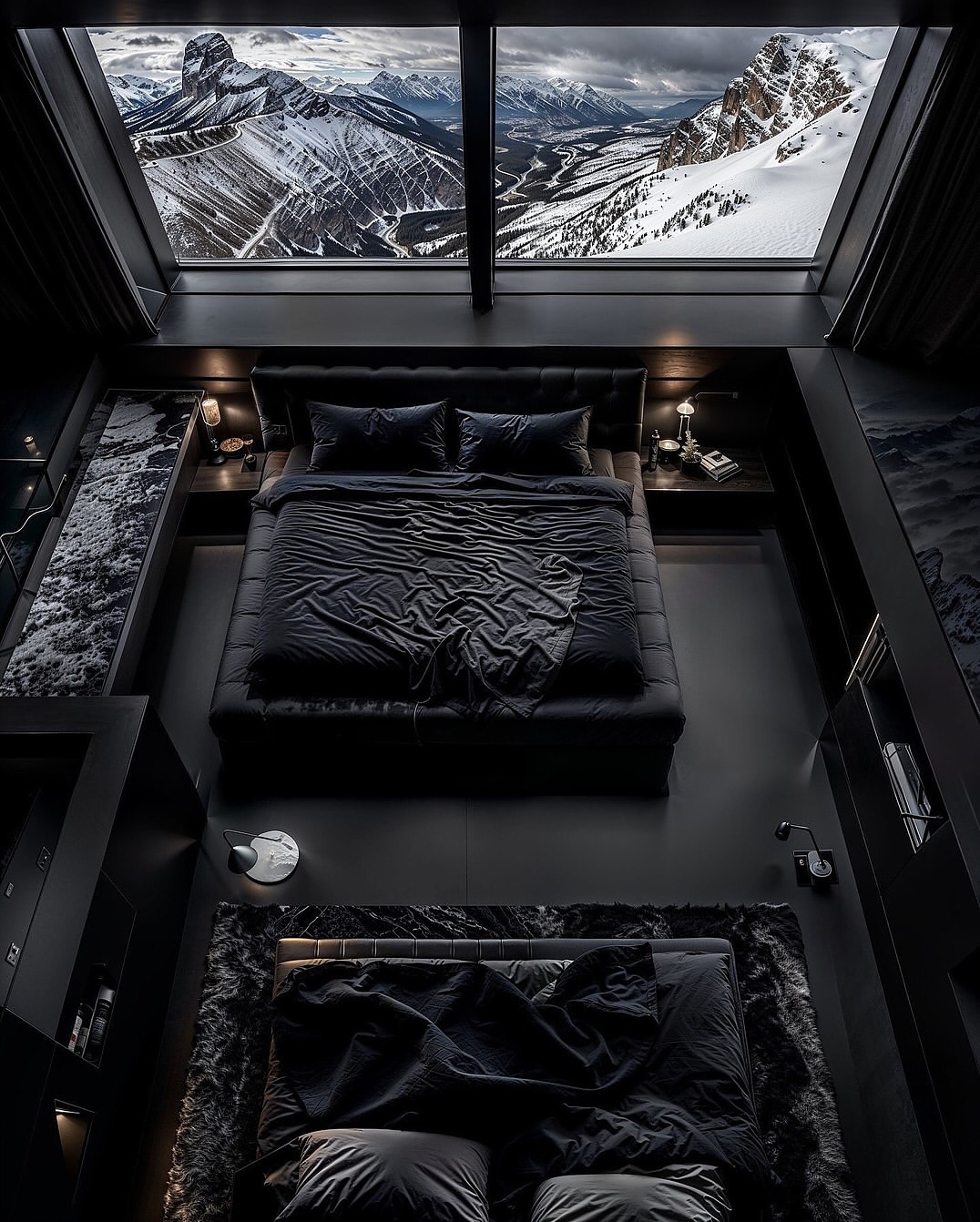 dark cozy bedroom