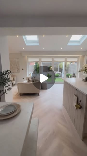 open plan dining room