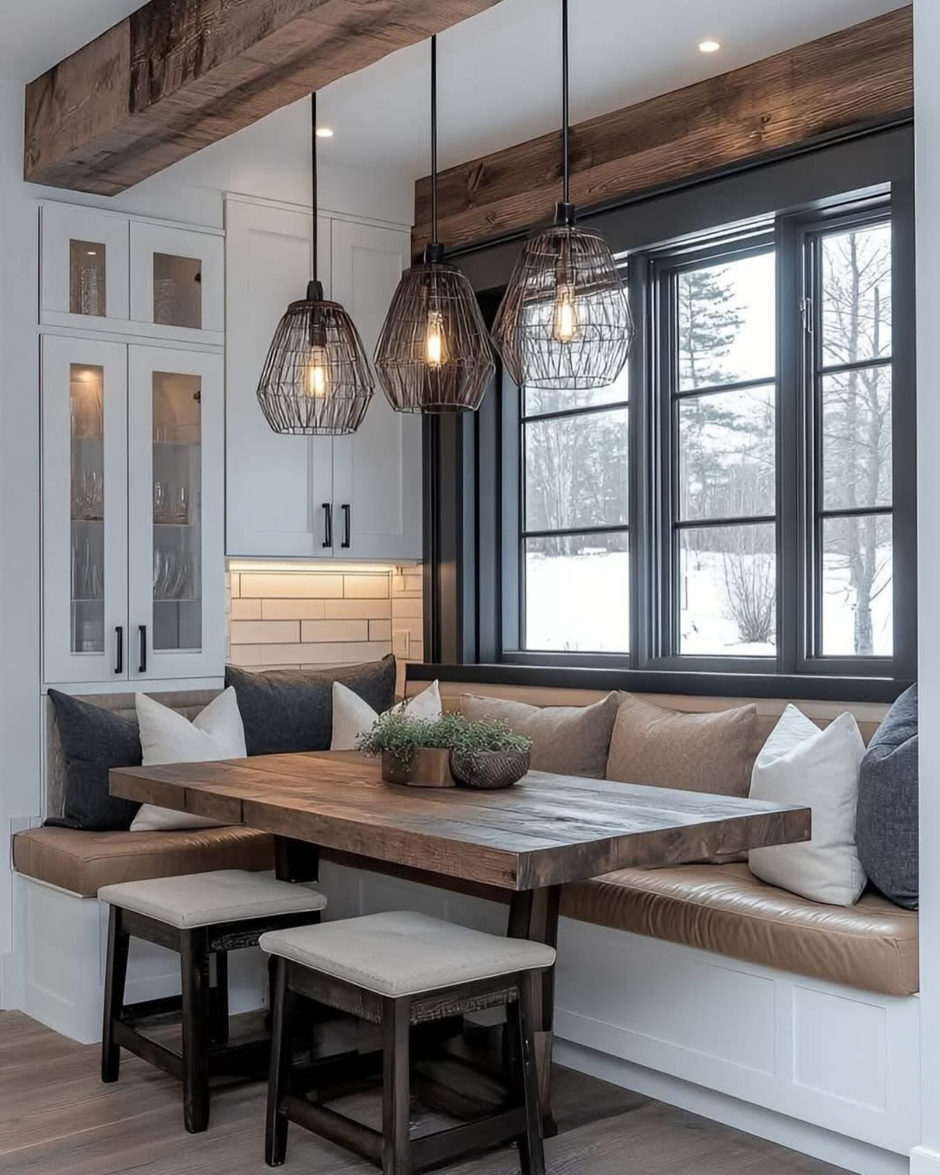 breakfast nook dining area