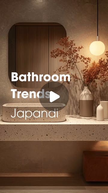 japandi bathroom decor