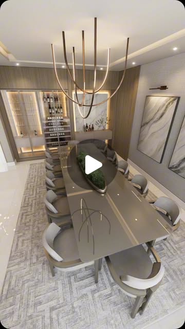 modern dining room decor