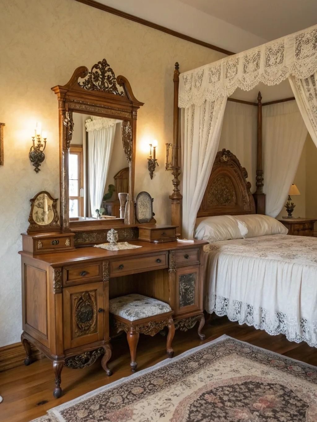 vintage bedroom decor