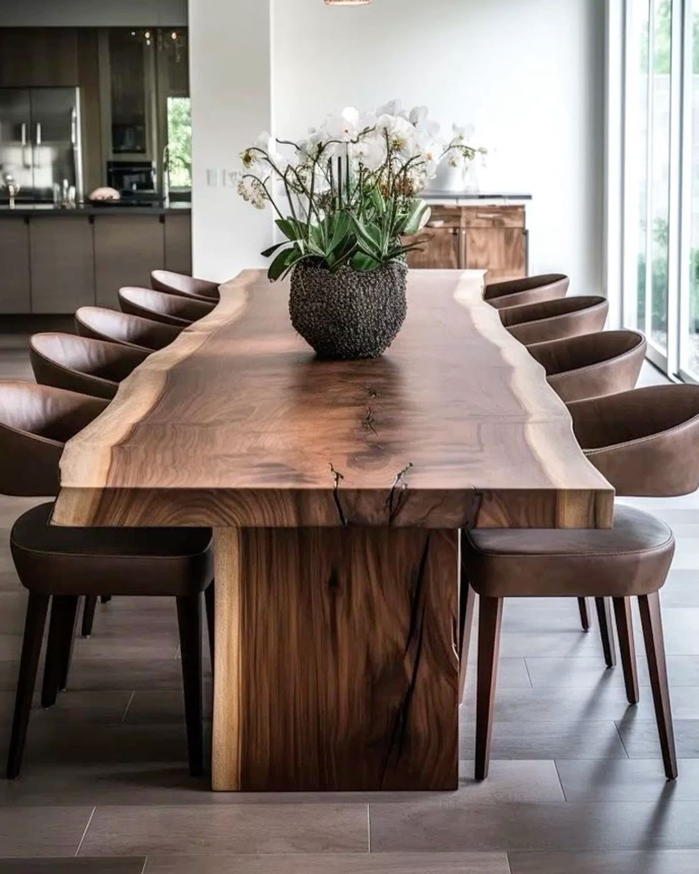 wood dining room decor