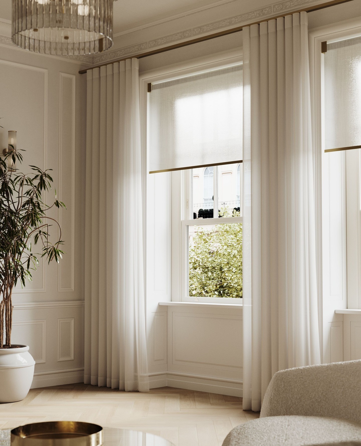 dining room window treatments