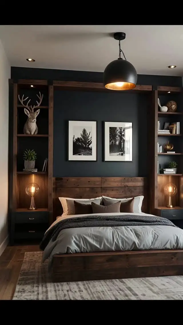 dark cozy bedroom