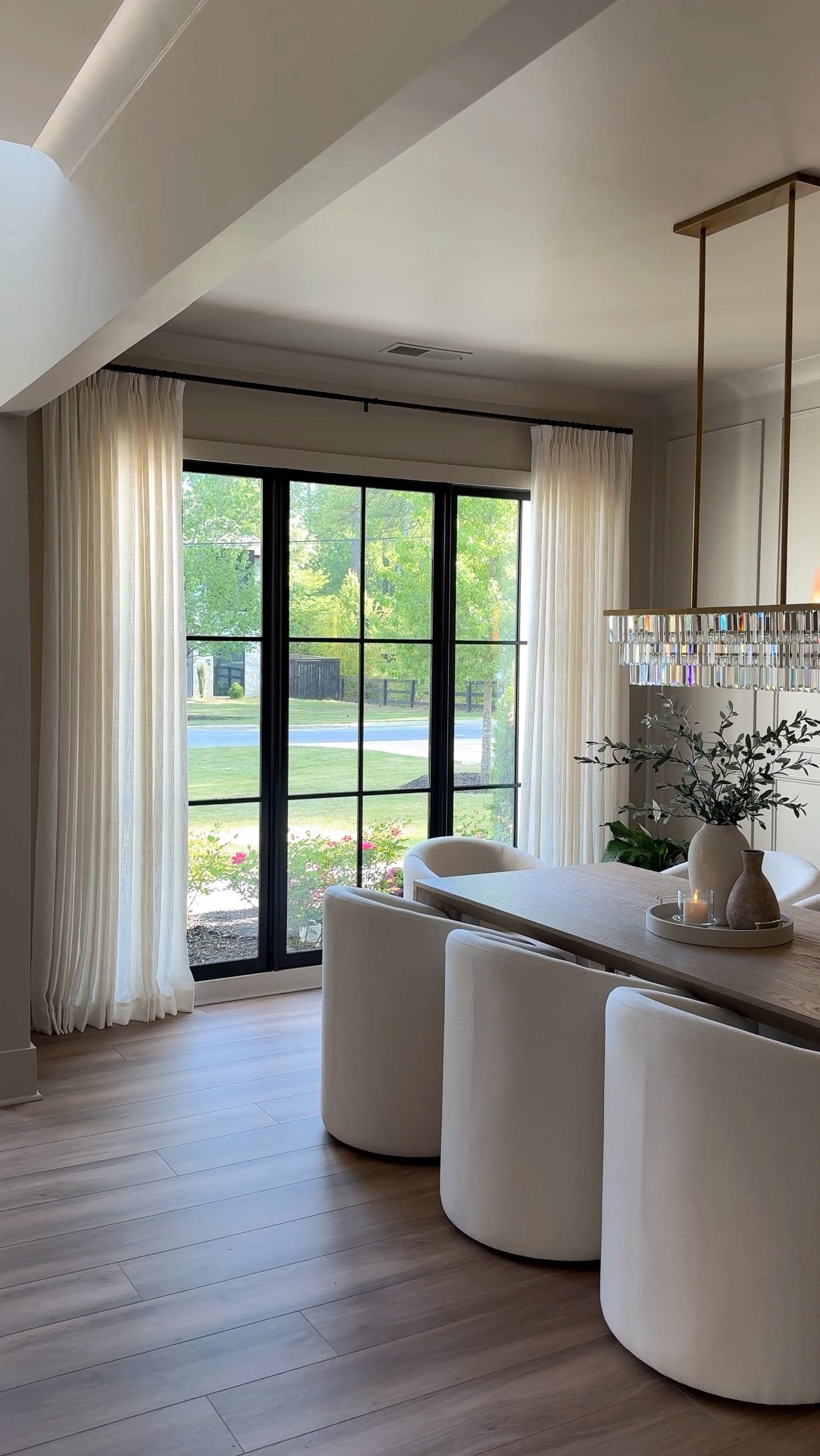 dining room window treatments