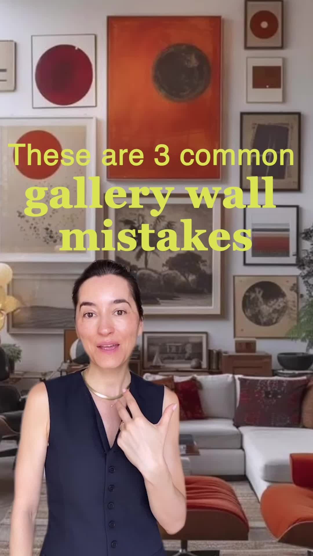 bedroom gallery wall