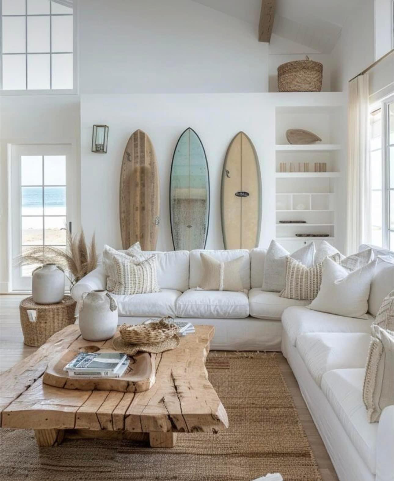 beach style dining room