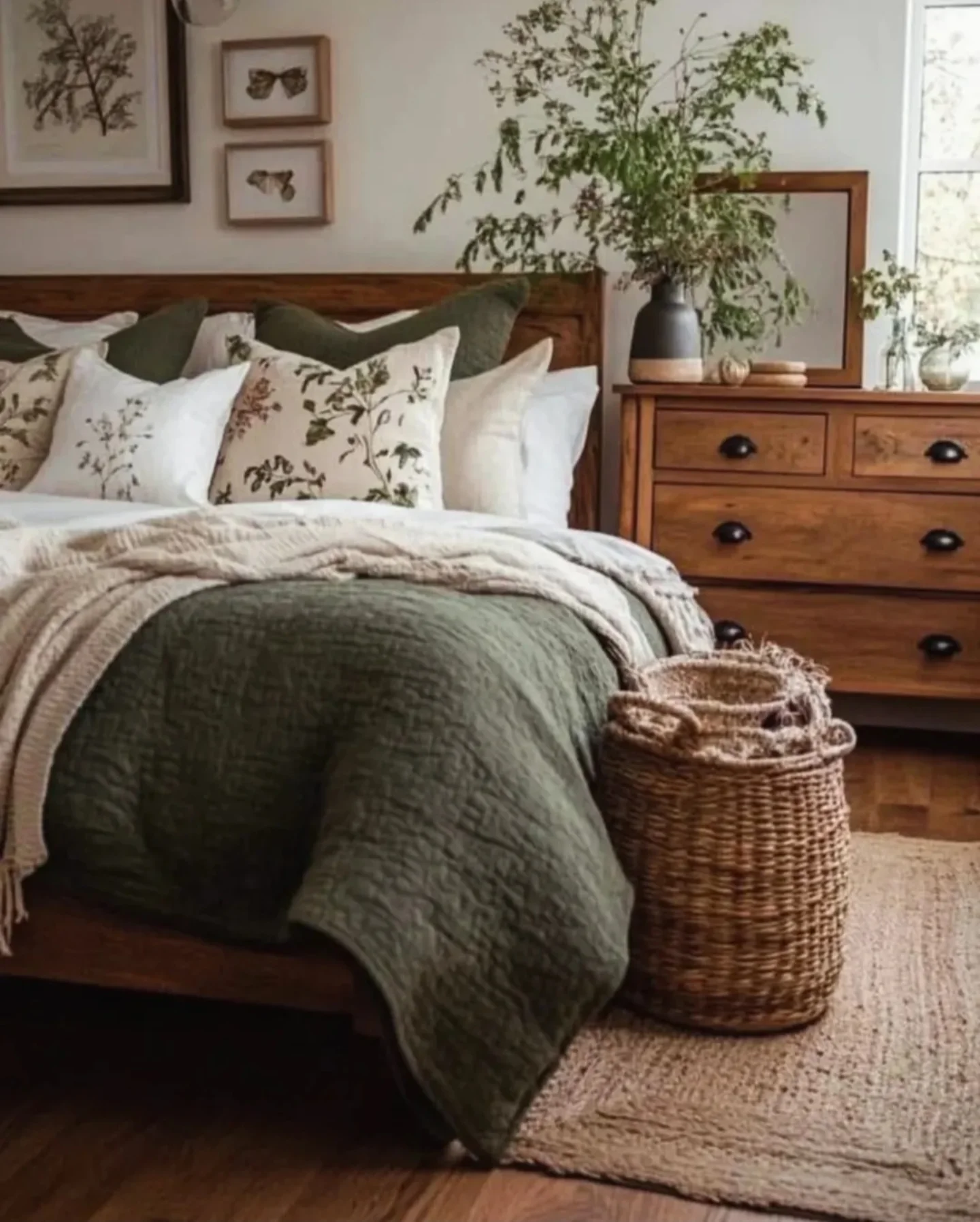 cozy bed styling