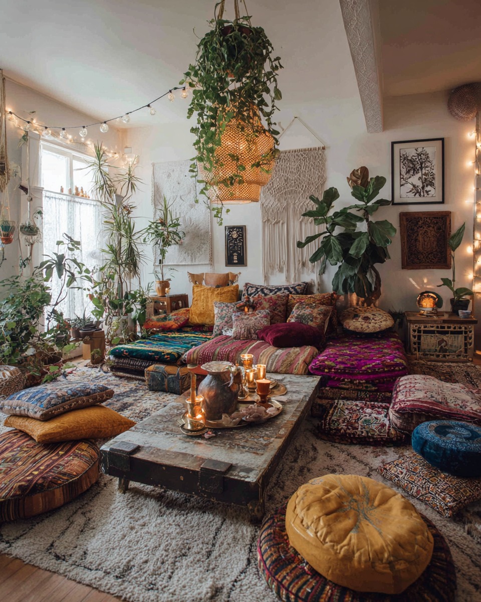 boho garden decor