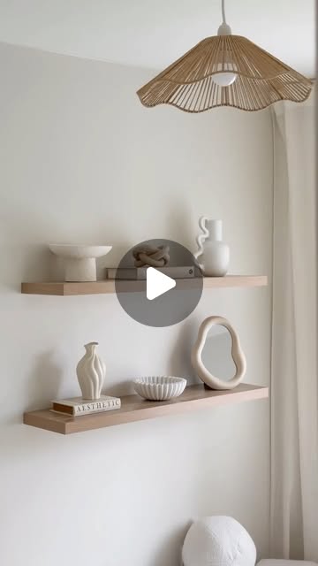 bedroom shelf decor