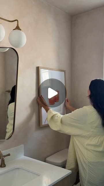 bathroom gallery wall