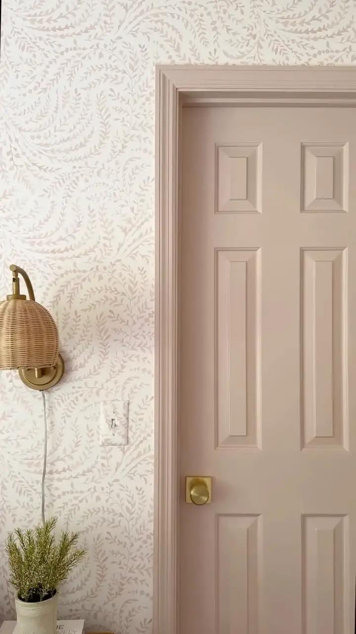blush pink dining room