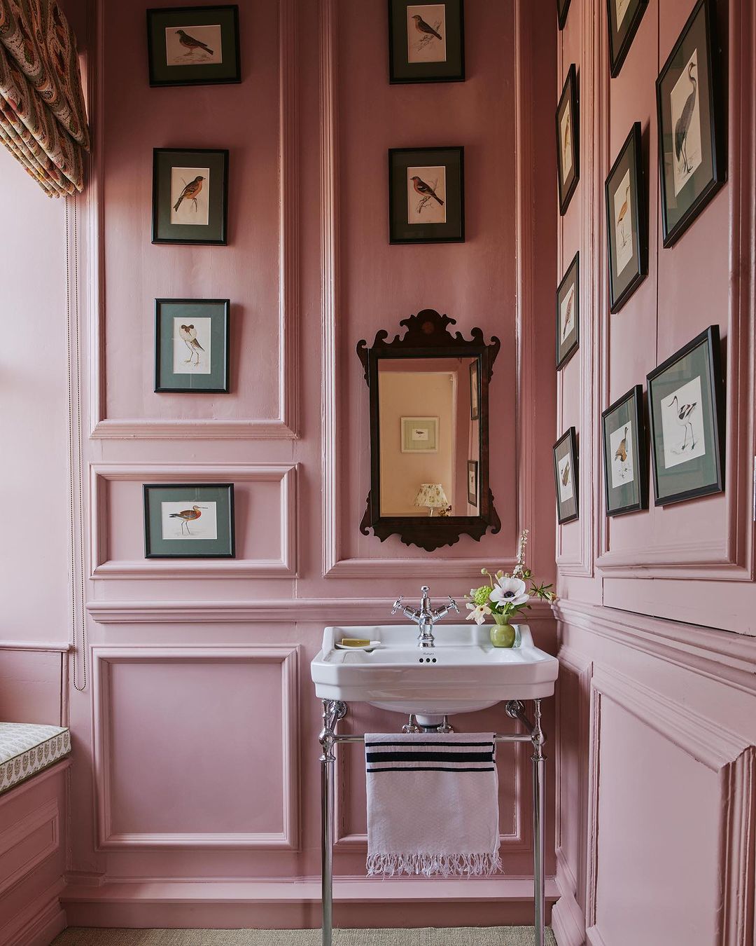 bathroom gallery wall