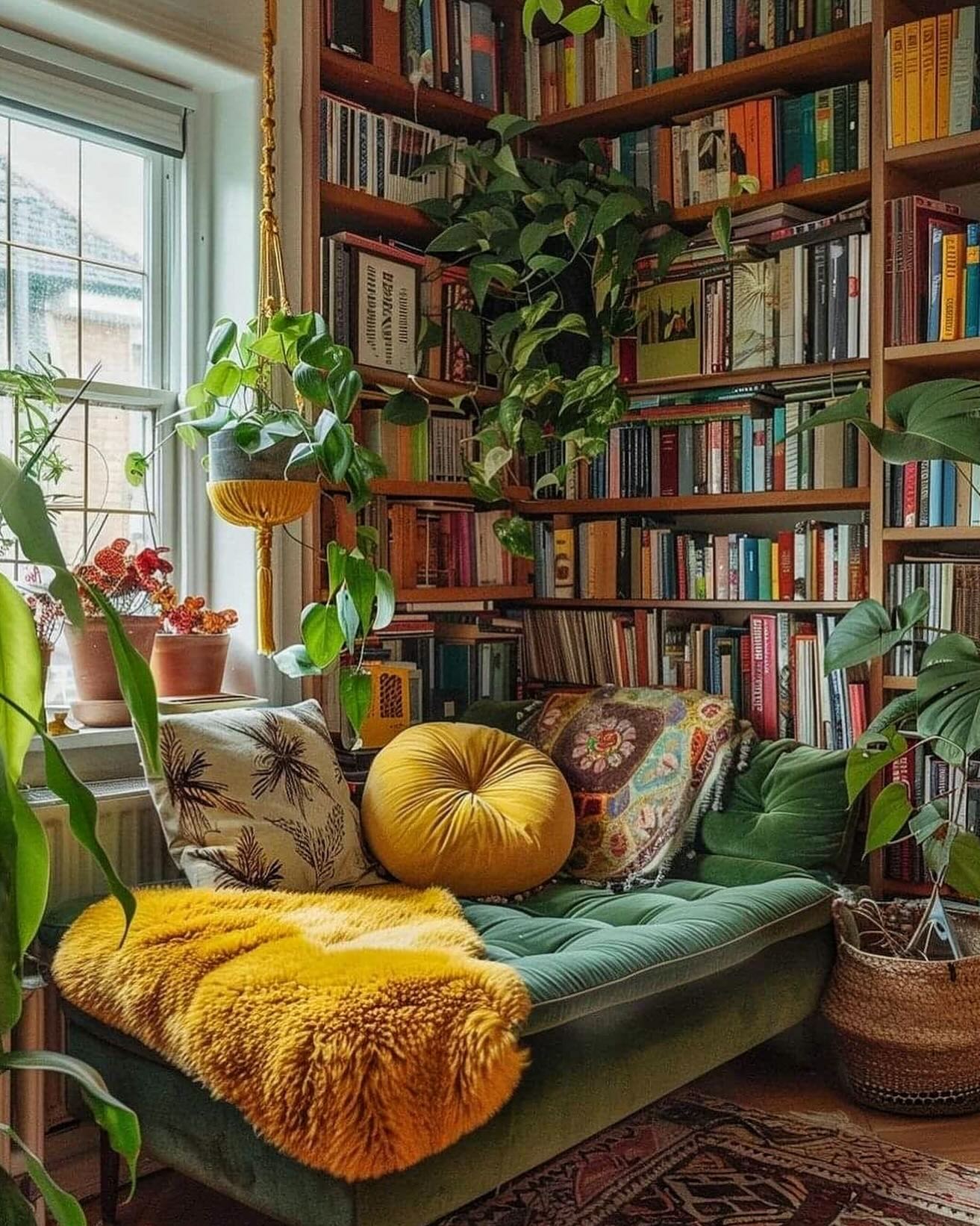 cozy reading nook bedroom