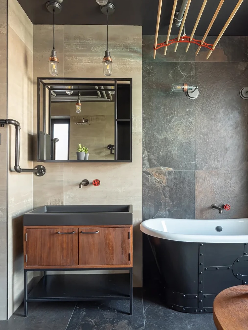 industrial bathroom decor