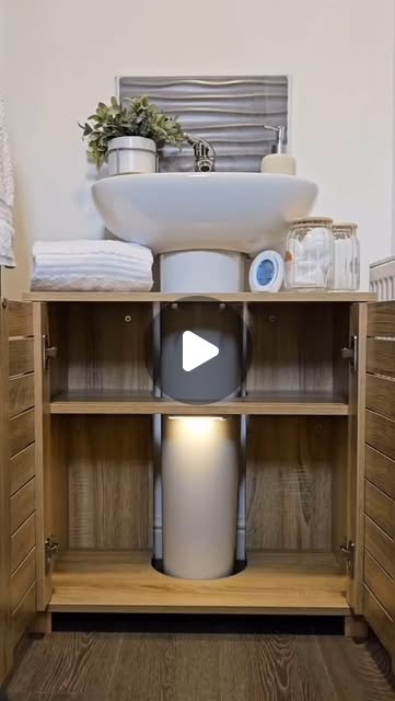 under sink bathroom storage