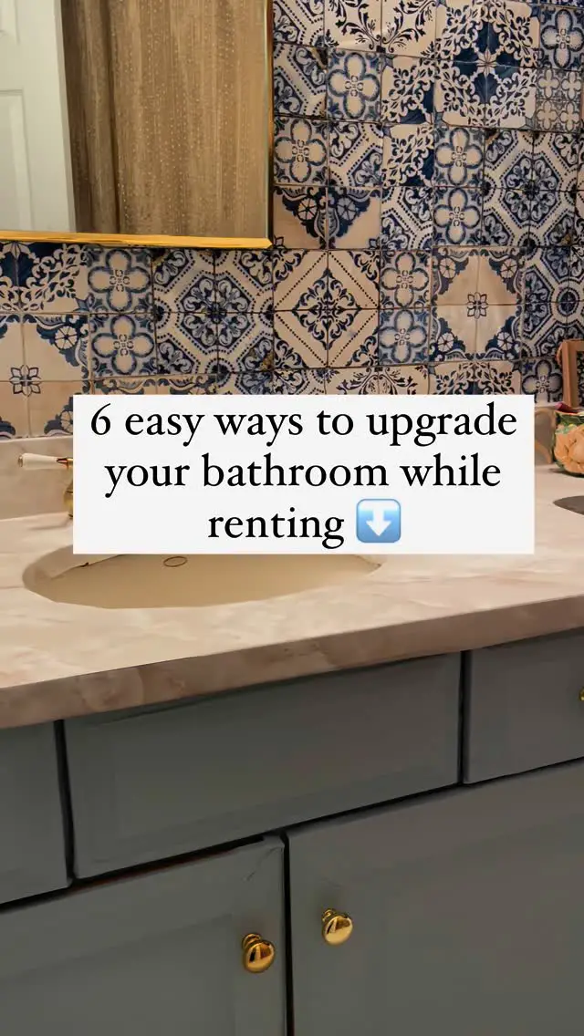 rental bathroom decor