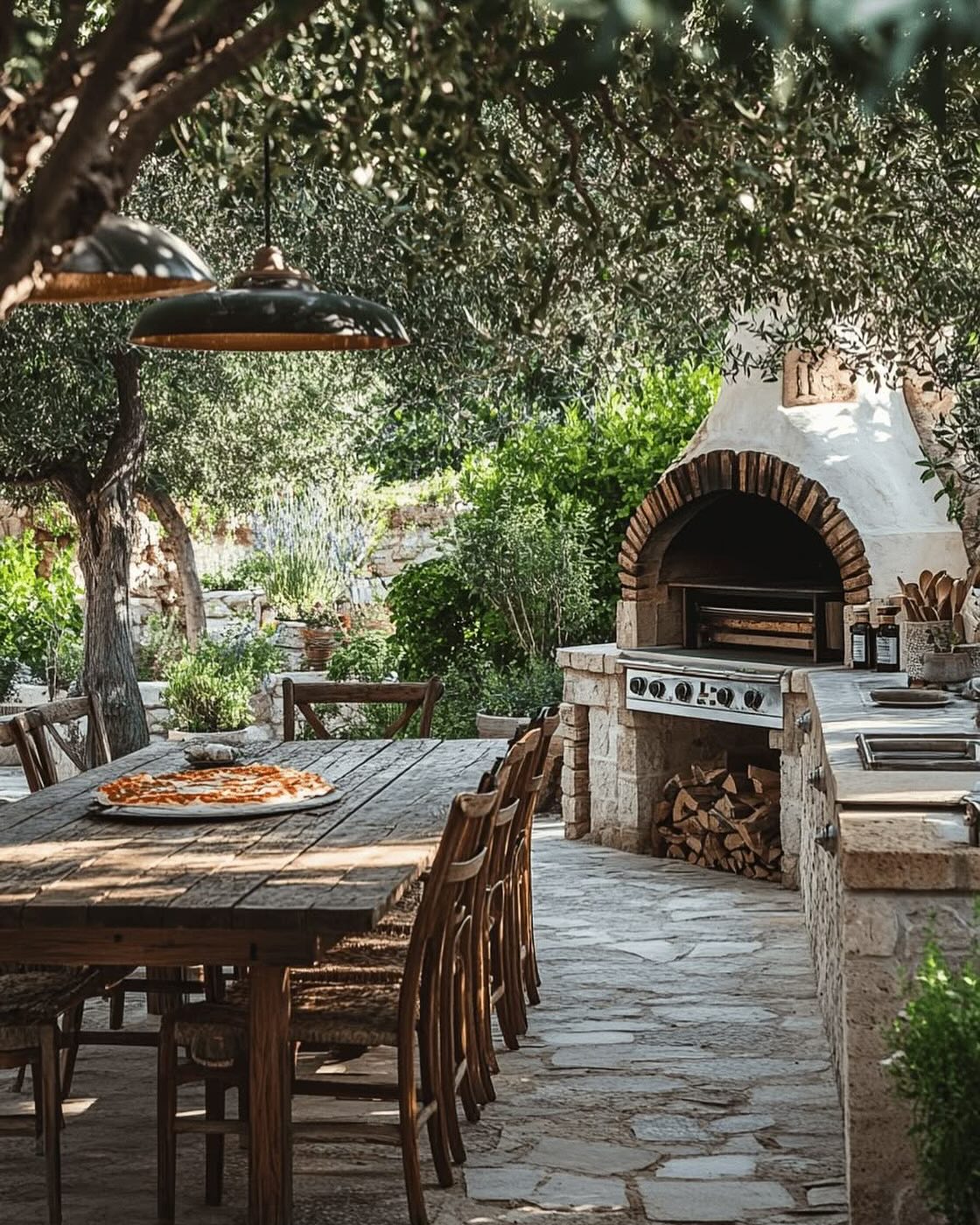 outdoor dining garden