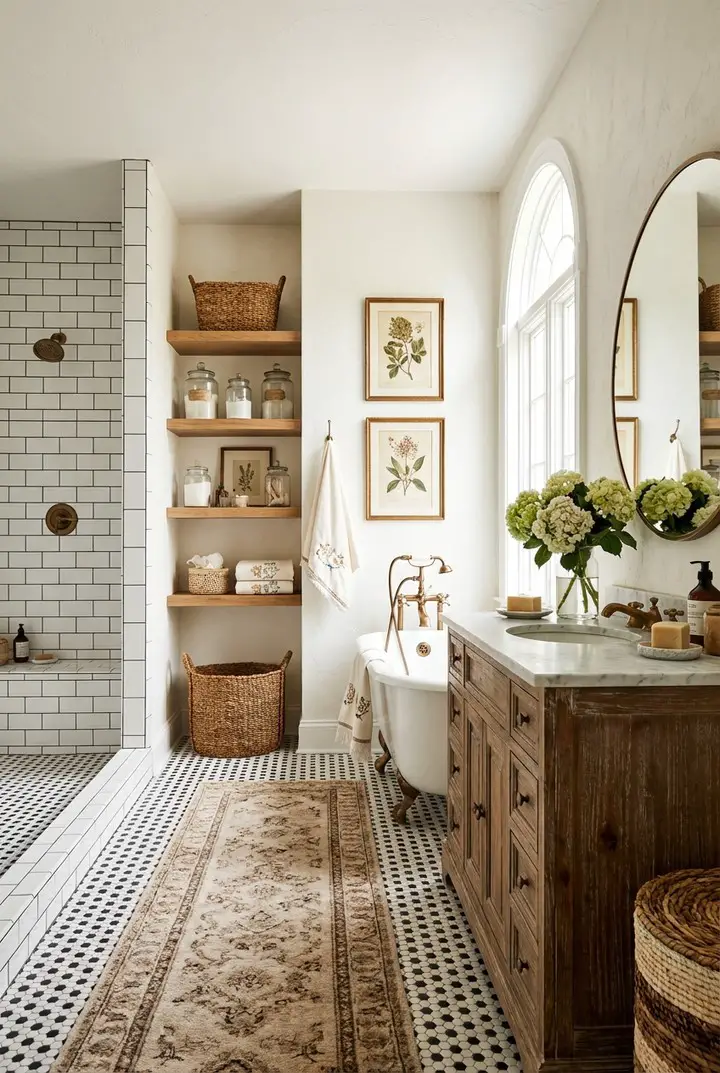 cottage bathroom decor