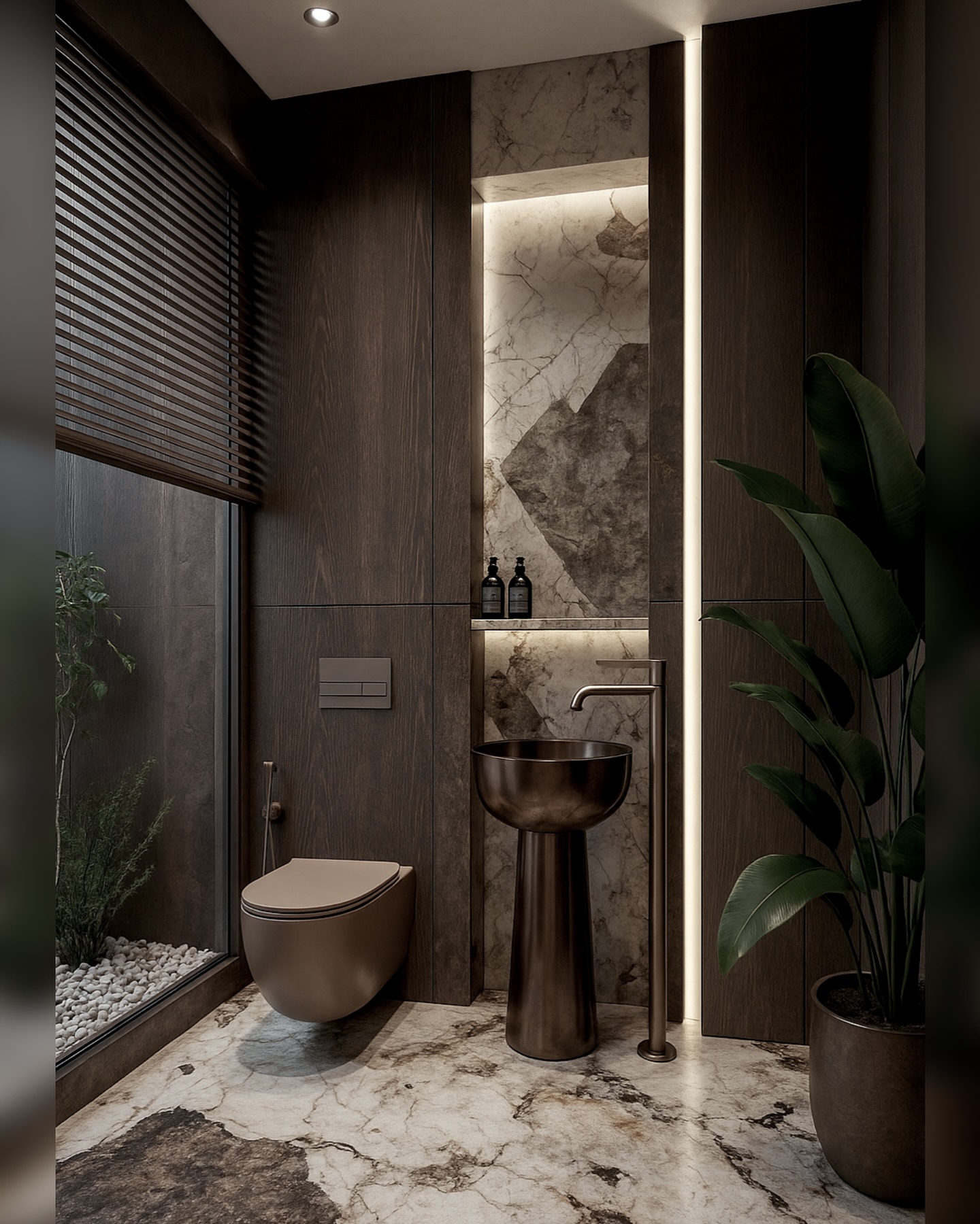 matte black bathroom decor