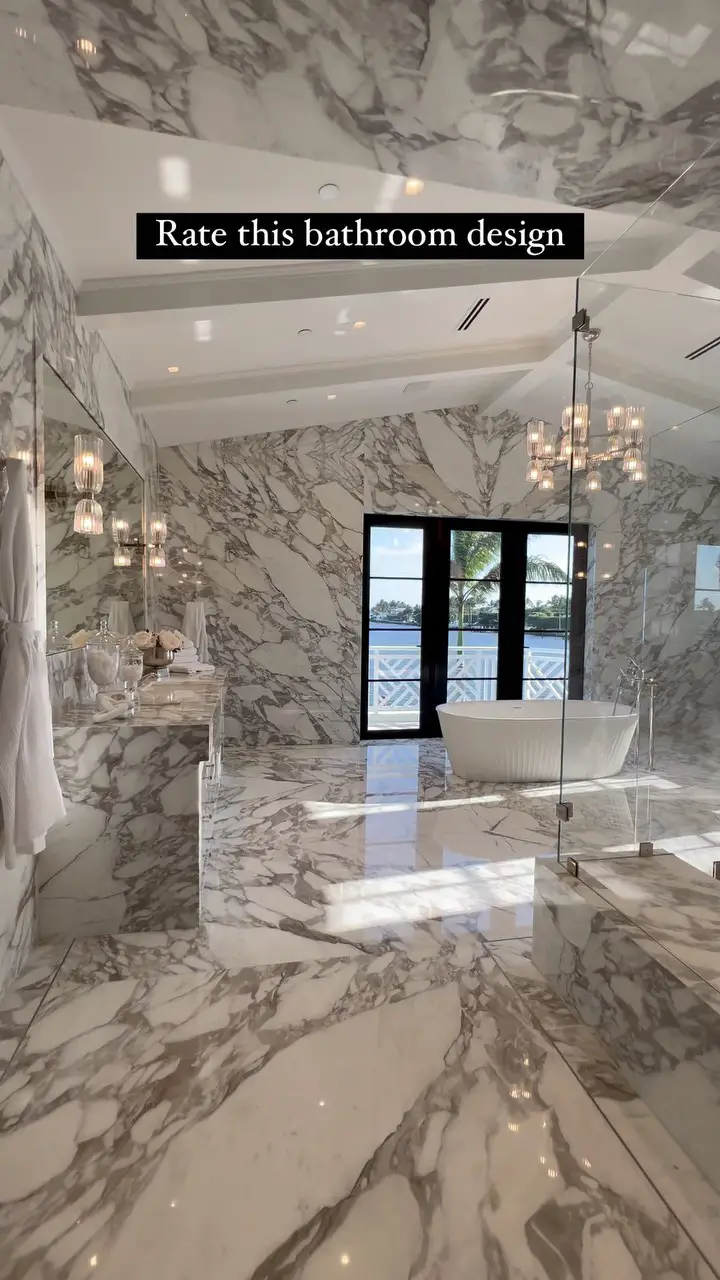 marble bathroom decor