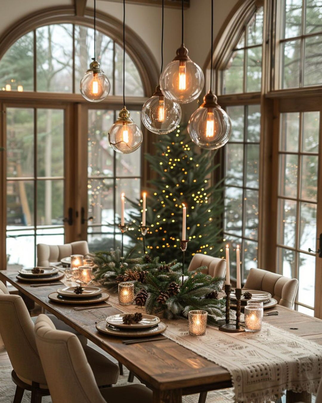christmas dining room decor