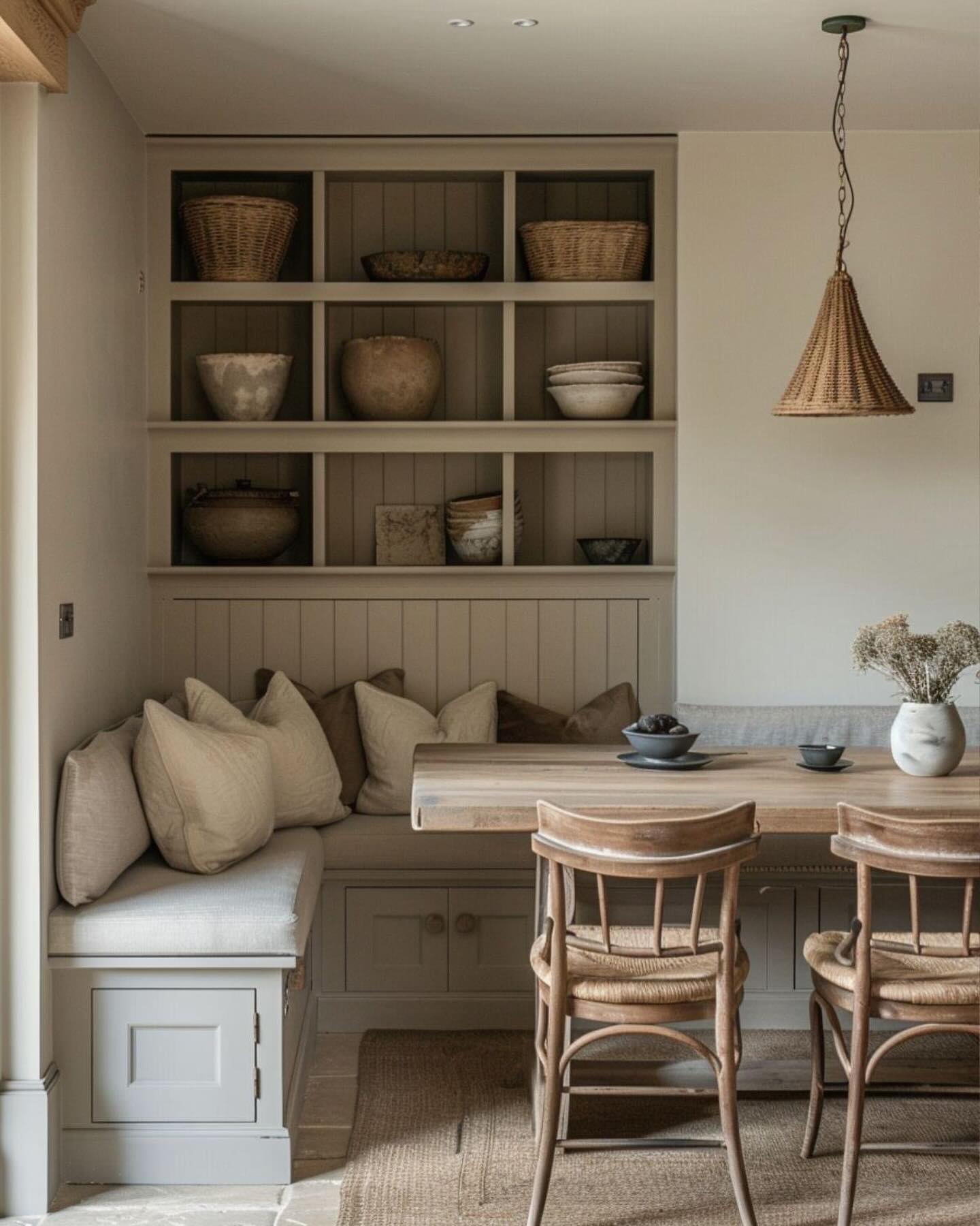 built in dining bench