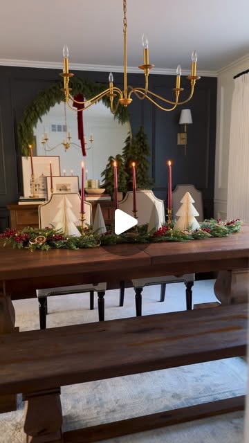 christmas dining room decor