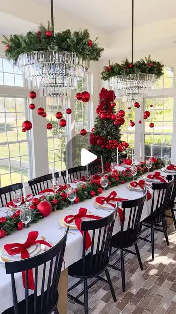 christmas dining room decor