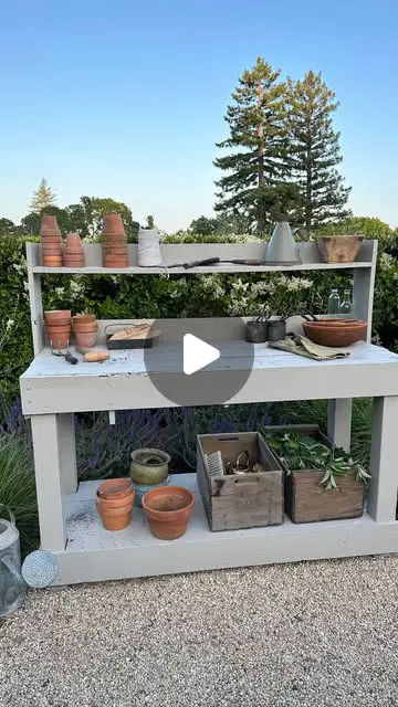 29 Garden Potting Bench Ideas To Upgrade Your Outdoor Space 6 garden potting bench ideas