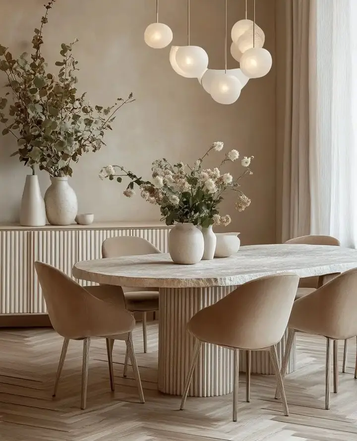 modern dining room decor