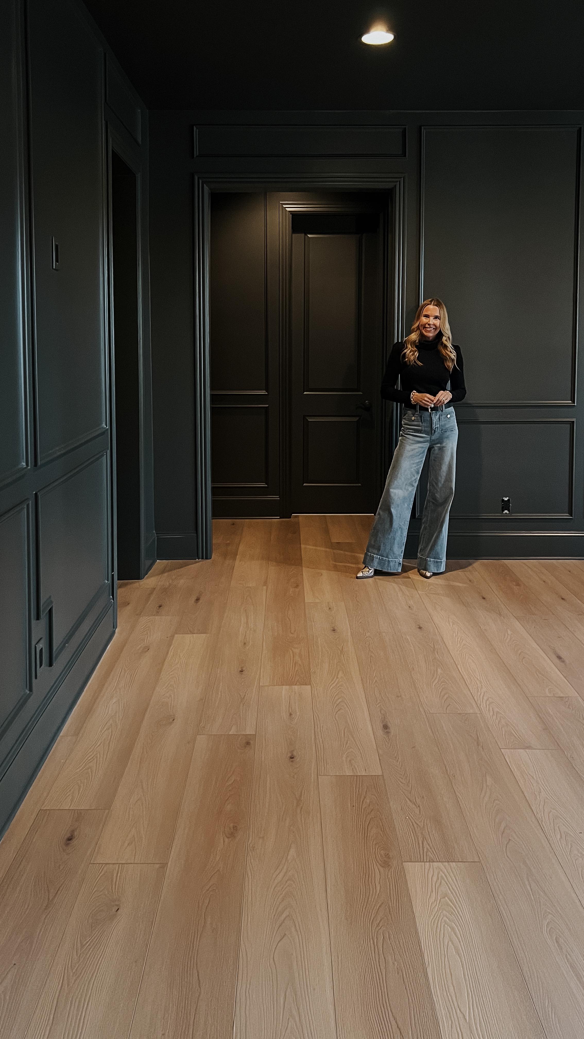 dark moody dining room