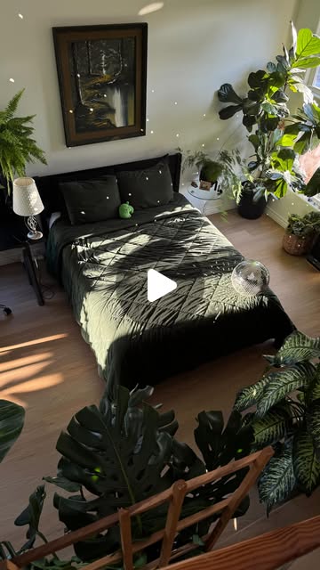 bedroom plant decor