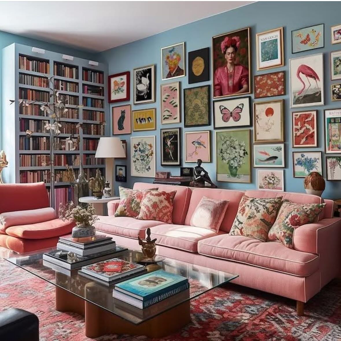 colorful dining room decor