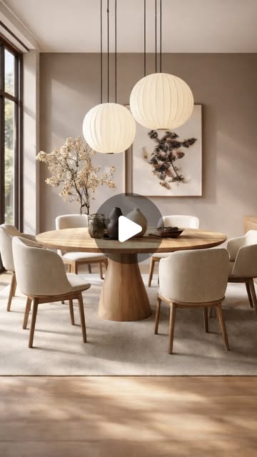 round dining table decor